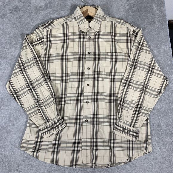 Dockers Plaid Button Up Cotton Pocket Long Sleeve Short Size Large Men’s - Picture 12 of 12